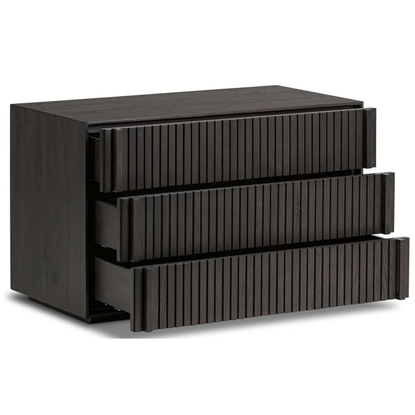 Home Fashion Leo Nightstand Smoked Black By Four Hands