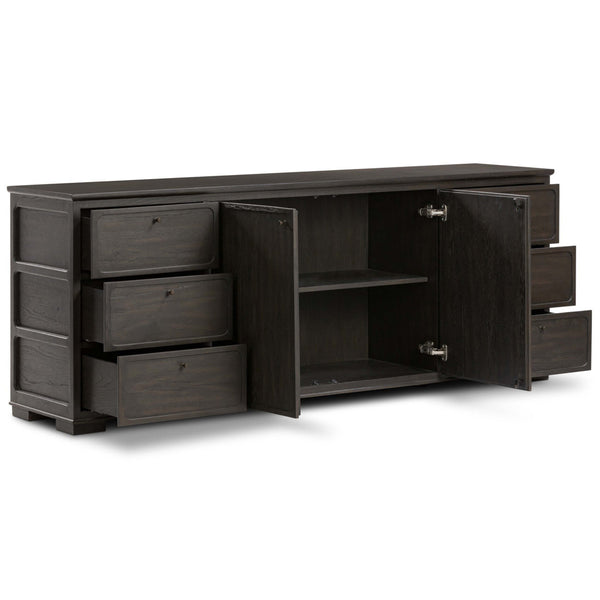 Home Fashion Leora Sideboard Smoked Black By Four Hands