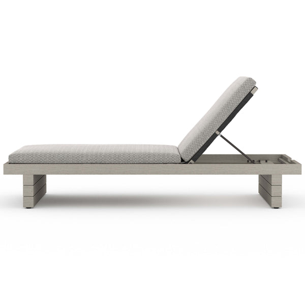 Home Fashion Leroy Outdoor Chaise Faye Ash/Weathered Grey By Four Hands