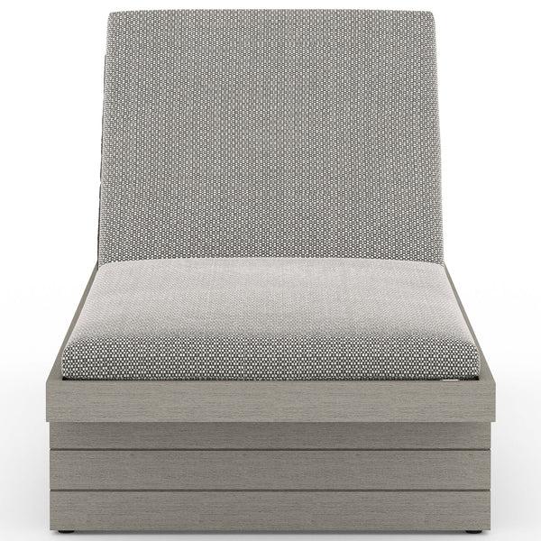 Home Fashion Leroy Outdoor Chaise Faye Ash/Weathered Grey By Four Hands
