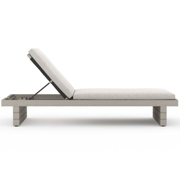 Home Fashion Leroy Outdoor Chaise Stone Grey/Weathered Grey By Four Hands