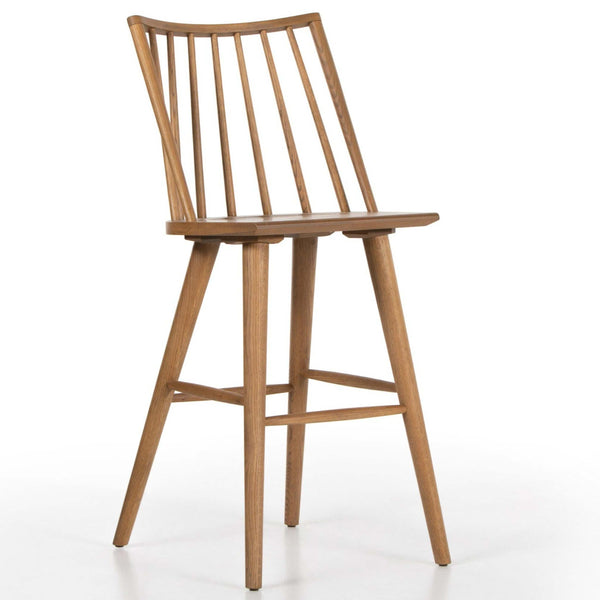 Home Fashion Lewis Windsor Bar & Counter Stool Sandy Oak By Four Hands