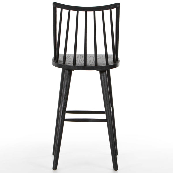 Home Fashion Lewis Windsor Bar Stool Black Oak By Four Hands