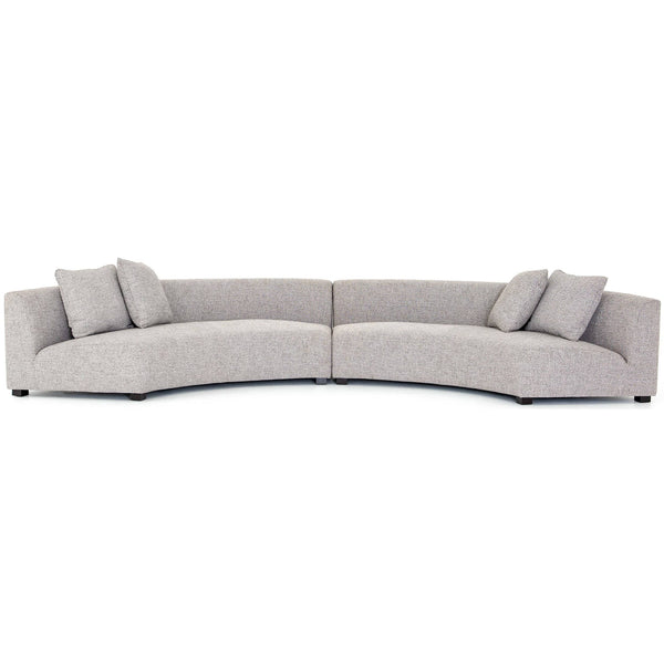 Home Fashion Liam 2 PIece Sectional Astor Ink By Four Hands