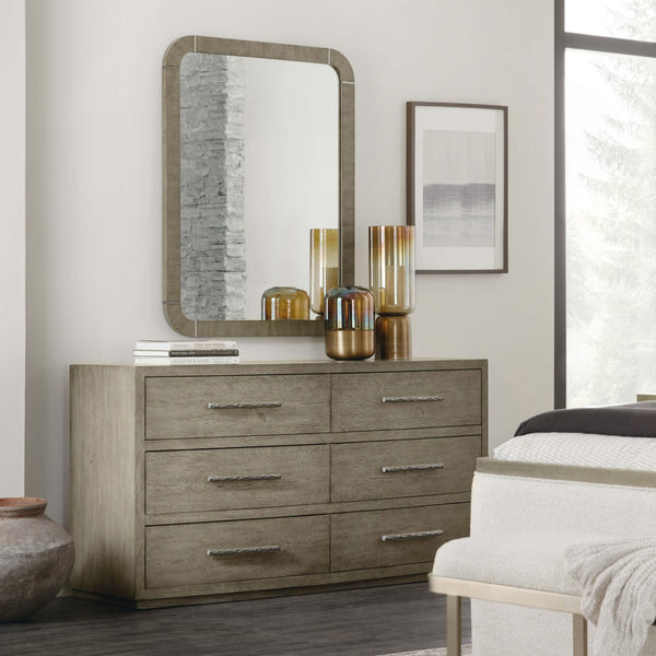 Home Fashion Linville Falls Chimney Gap Six Drawer Dresser