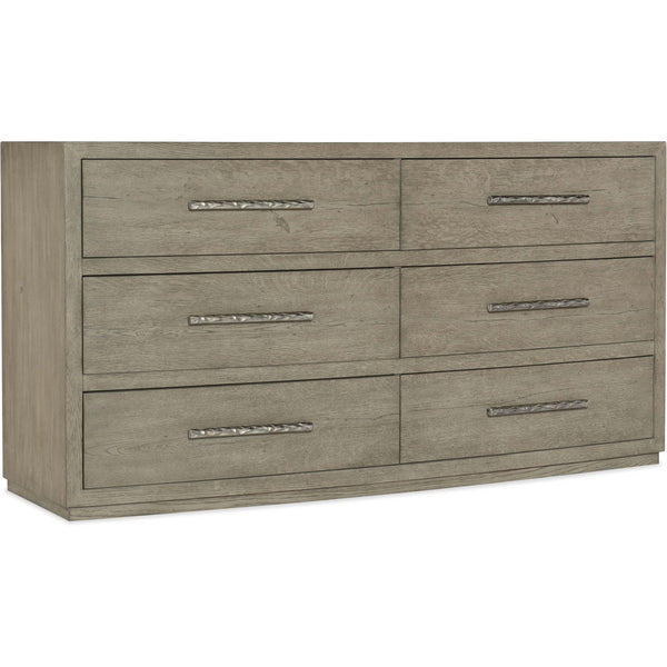 home fashion Linville Falls Chimney Gap Six Drawer Dresser