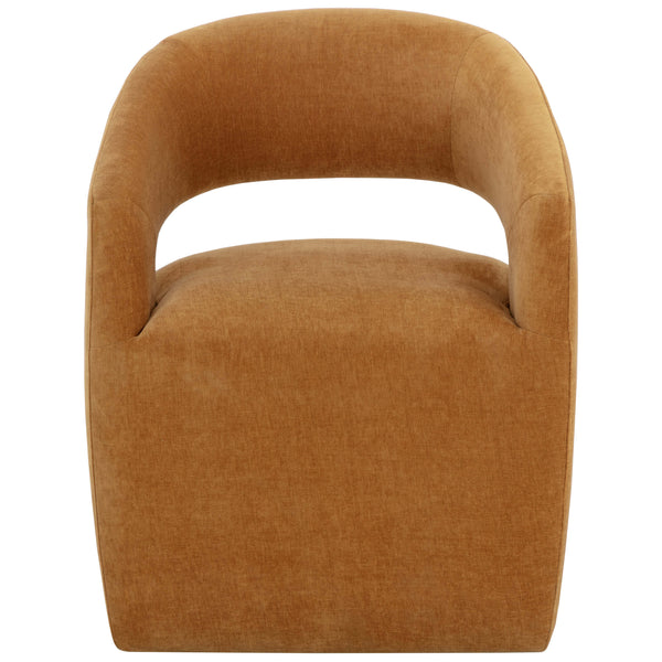 Home Fashion Lloret Wheeled Dining Chair Danny Amber Set Of 2