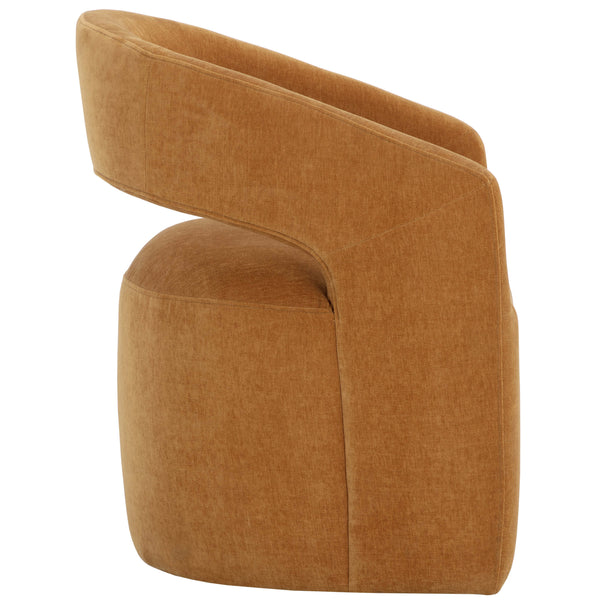 Home Fashion Lloret Wheeled Dining Chair Danny Amber Set Of 2