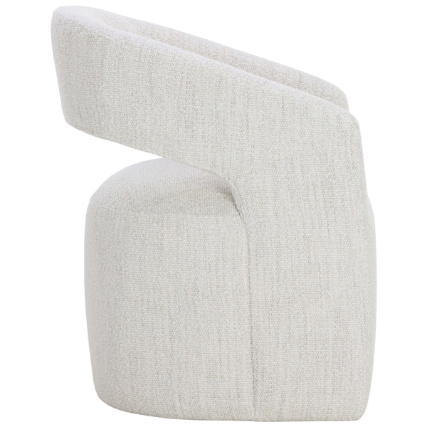 Home Fashion Lloret Wheeled Dining Chair Merino Pearl Set Of 2