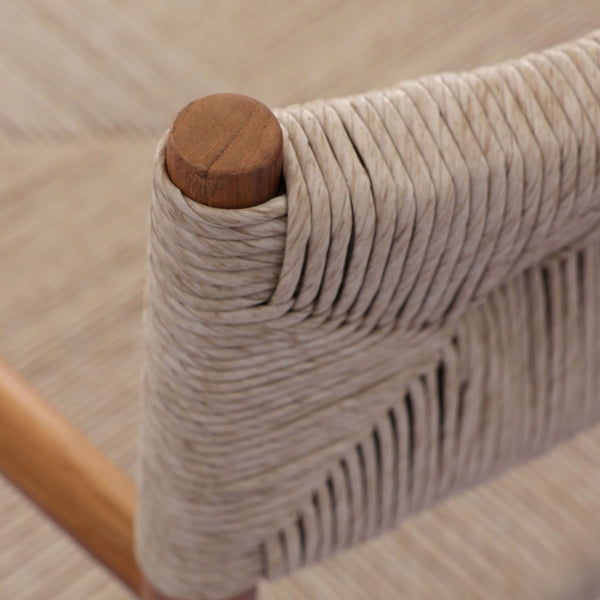 Home Fashion Lomas Outdoor Dining Arm Chair Natural Teak Set Of 2 By Four Hands