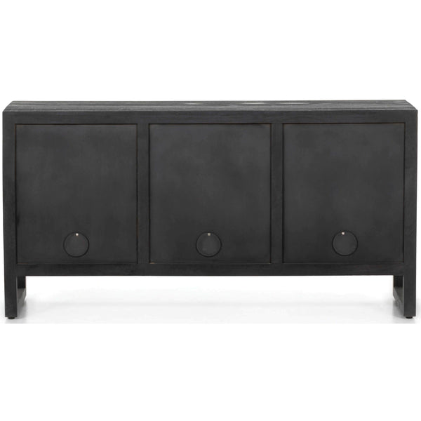 Home Fashion Lorne Media Console Dark Reeded Totem By Four Hands