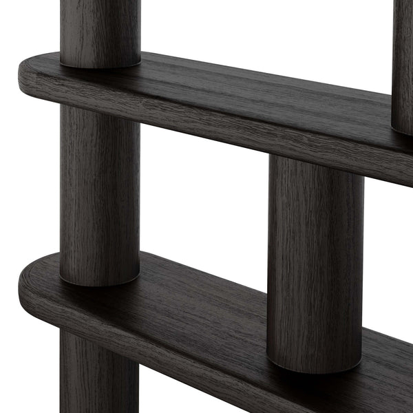 Home Fashion Luciana Bookcase Ebony Oak By Four Hands