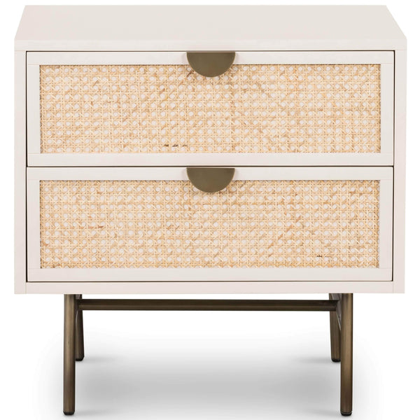 Home Fashion Luella Nightstand Matte Alabaster By Four Hands