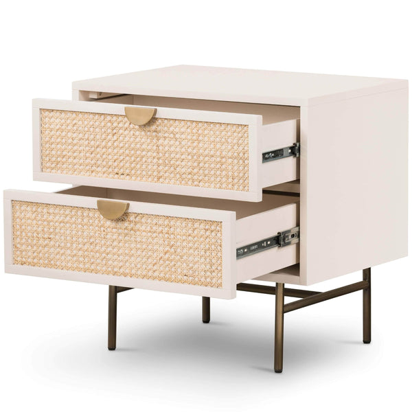 Home Fashion Luella Nightstand Matte Alabaster By Four Hands