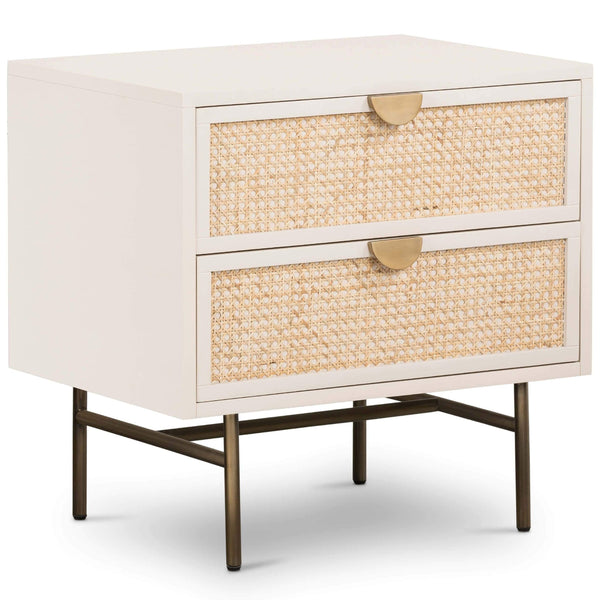 home fashion Luella Nightstand Matte Alabaster by Four Hands