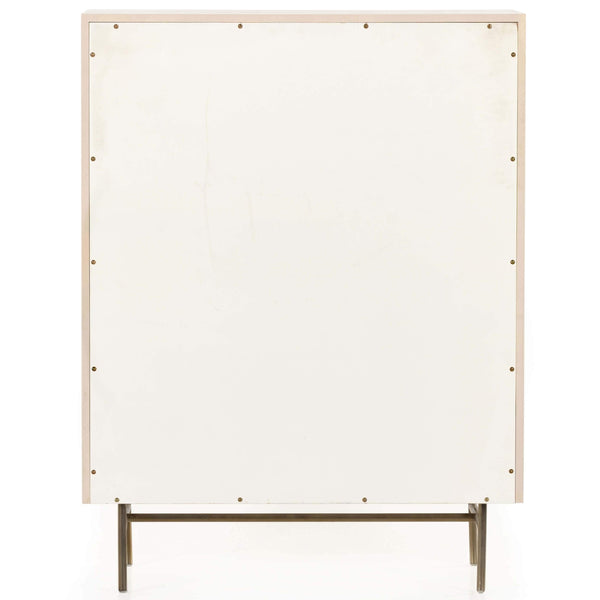 Home Fashion Luella Tall Dresser Matte Alabaster By Four Hands