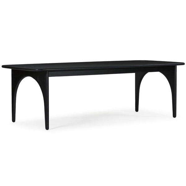 home fashion Luna Rectangular Dining Table Charcoal