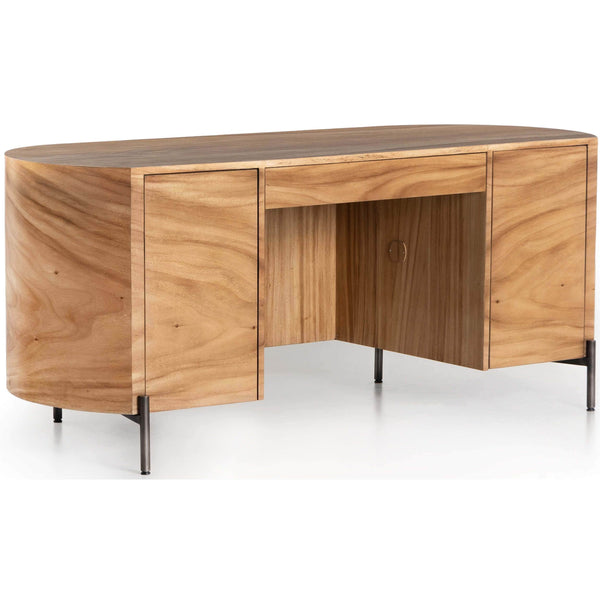 home fashion Lunas Executive Desk Gold Guanacaste by Four Hands