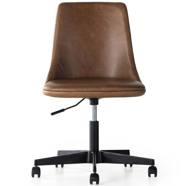 Home Fashion Lyka Leather Desk Chair Sonoma Chestnut By Four Hands