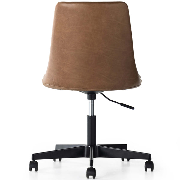 Home Fashion Lyka Leather Desk Chair Sonoma Chestnut By Four Hands