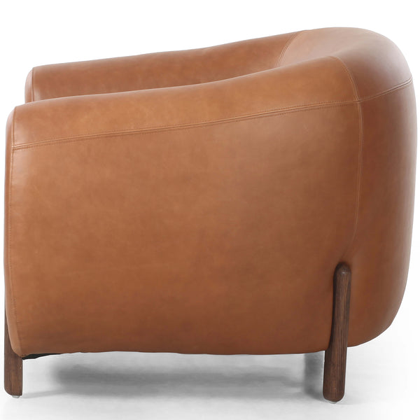 Home Fashion Lyla Leather Chair Valencia Camel By Four Hands