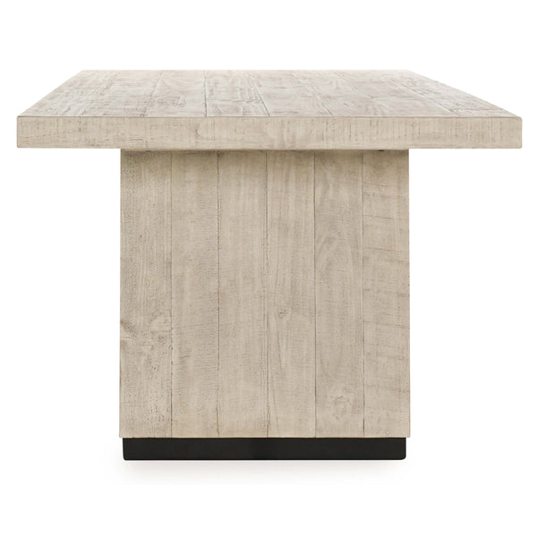 Home Fashion Lynx Rectangular Dining Table Antique White