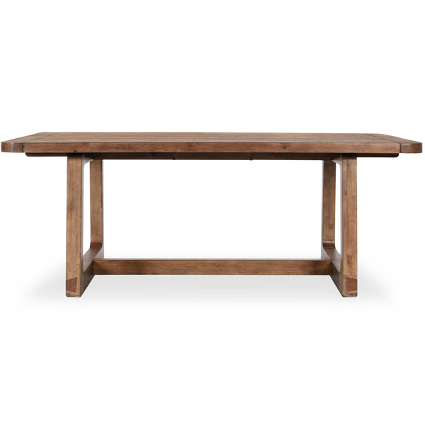 Home Fashion Lyra Rectangular Extension Dining Table Smoke Brown