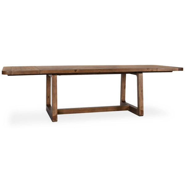Home Fashion Lyra Rectangular Extension Dining Table Smoke Brown