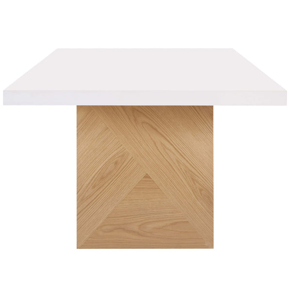 Home Fashion Madeline Rectangular Dining Table White Gloss