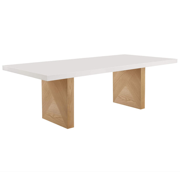 Home Fashion Madeline Rectangular Dining Table White Gloss