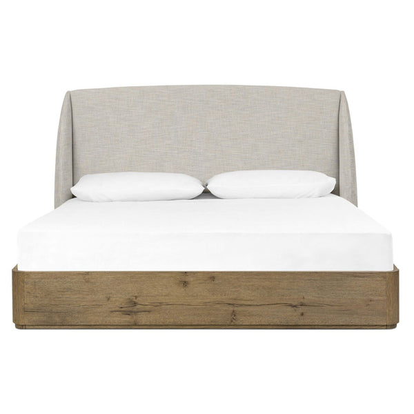 Home Fashion Maeve Upholstered Headboard Bed Cambric Ivory By Four Hands