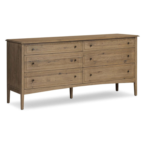 home fashion Maggie 6 Drawer Dresser Aged Smoked Oak by Four Hands