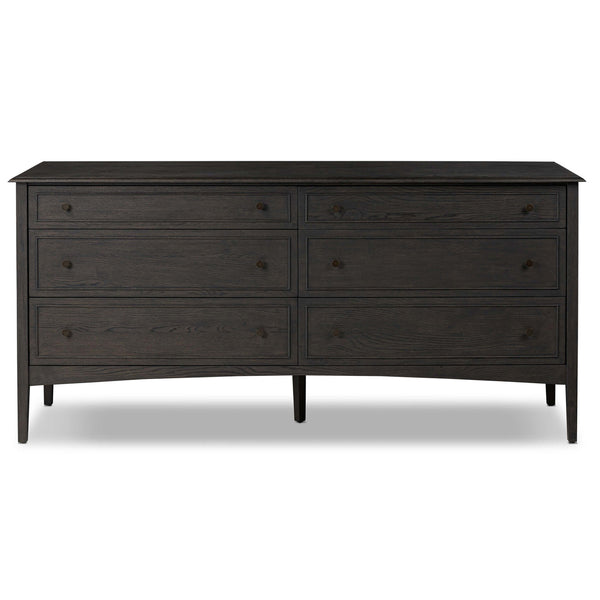 Home Fashion Maggie 6 Drawer Dresser Smoked Black By Four Hands