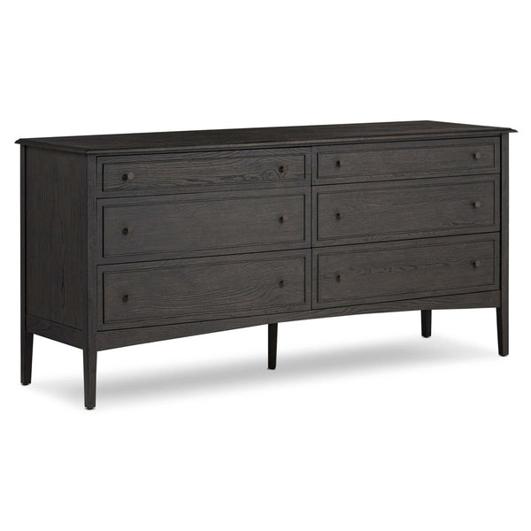 home fashion Maggie 6 Drawer Dresser Smoked Black by Four Hands