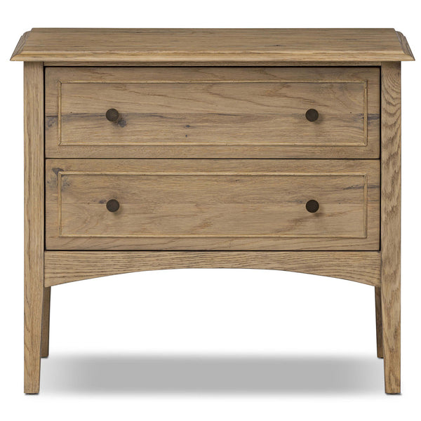 Home Fashion Maggie Nightstand Aged Smoked Oak By Four Hands