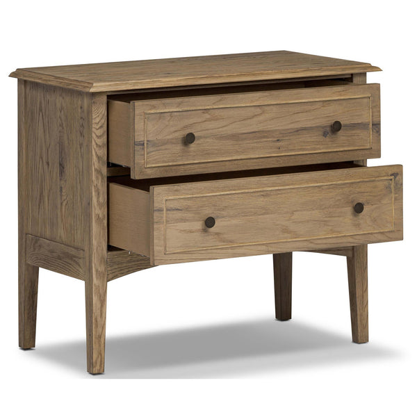 Home Fashion Maggie Nightstand Aged Smoked Oak By Four Hands