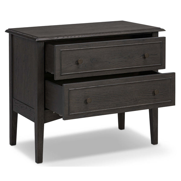 Home Fashion Maggie Nightstand Smoked Black By Four Hands