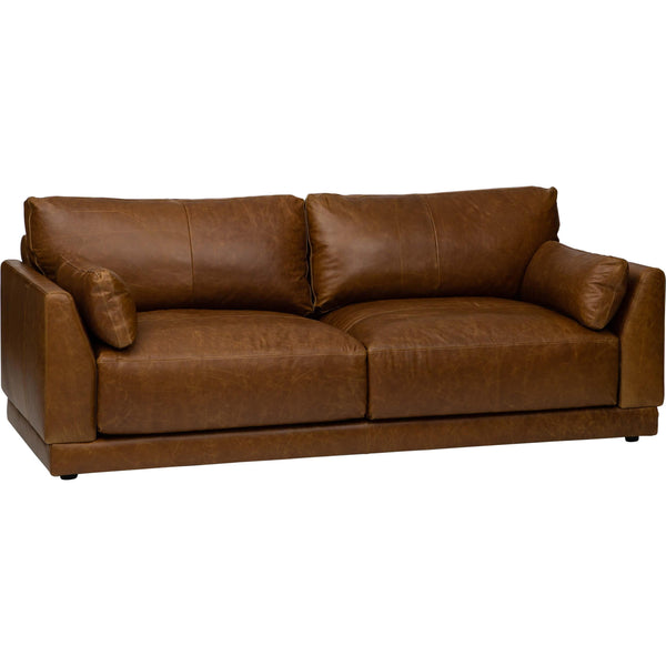 Home Fashion Malibu Leather Sofa Concord Mink By Becki Owens