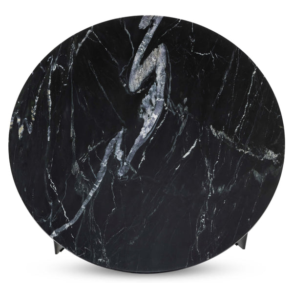 Home Fashion Marble Round Coffee Table Black By Four Hands
