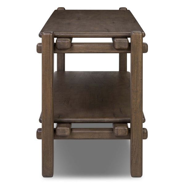 Home Fashion Marcia Console Table Grey Reclaimed French Oak By Four Hands