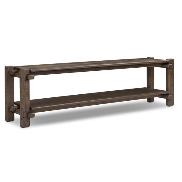 home fashion Marcia Low Console Table Grey Reclaimed French Oak by Four Hands