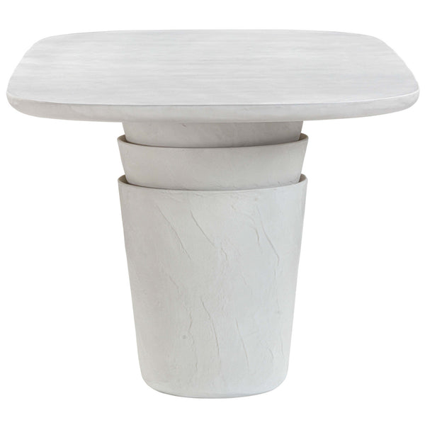 Home Fashion Margot Outdoor Oval Dining Table Light Grey