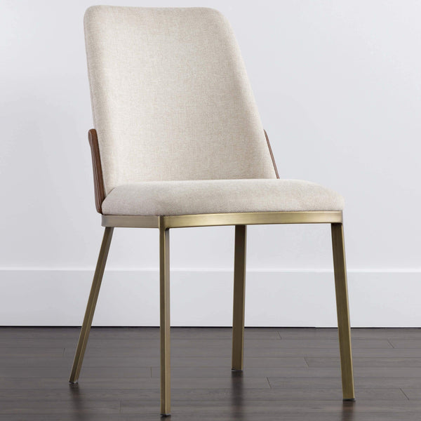 Home Fashion Marie Dining Chair Belfast Oatmeal/Bravo Cognac Set Of 2