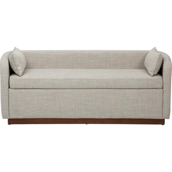Home Fashion Marina Storage Bench Pismo Linen By Becki Owens