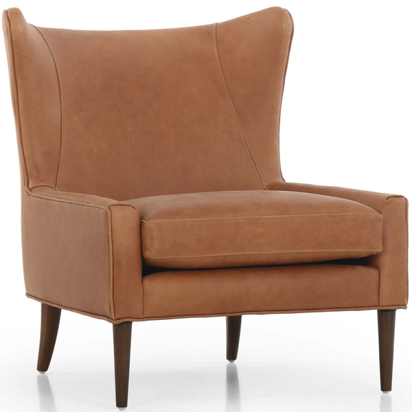 home fashion Marlow Leather Wing Chair Palermo Cognac by Four Hands