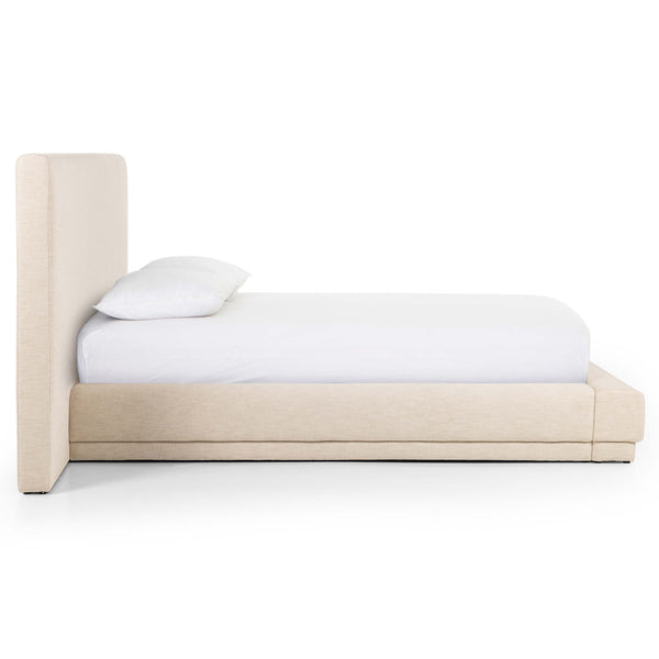 Home Fashion Martina Extra Wide Bed Bergamo Parchment By Four Hands