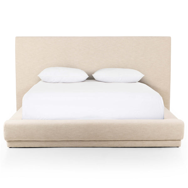 Home Fashion Martina Wide Bed Bergamo Parchment By Four Hands