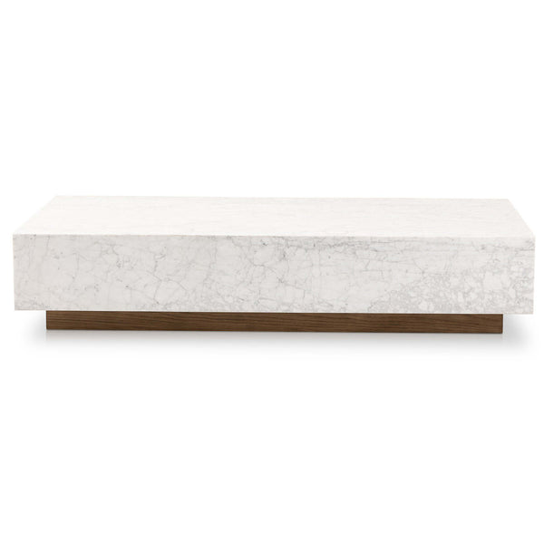 Home Fashion Masera Marble Coffee Table White By Four Hands