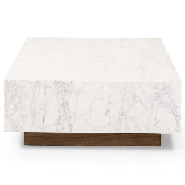 Home Fashion Masera Marble Coffee Table White By Four Hands