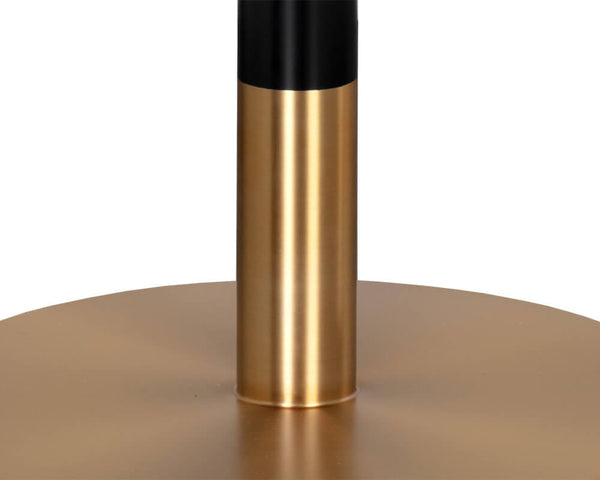 Home Fashion Massie 54" Round Dining Table White Marble